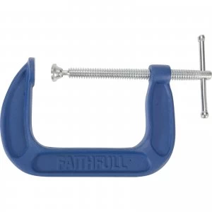 Image of Faithfull Medium Duty G Clamp 100mm
