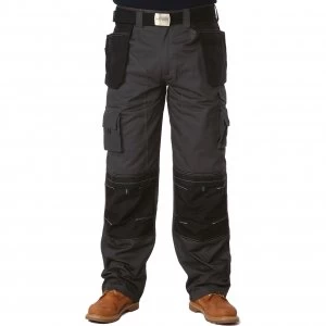 Image of Apache Mens Holster Pocket Trousers Black / Grey 42" 31"