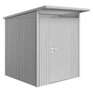 Image of Biohort AvantGarde Metal Shed A1 Standard door 5' 9'' x 7' 2'' - Metallic Silver