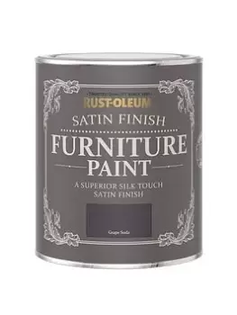 Image of Rust-Oleum Satin Furniture Paint Grape Soda 750Ml