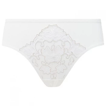 Image of Florale Iris Tai Briefs - White