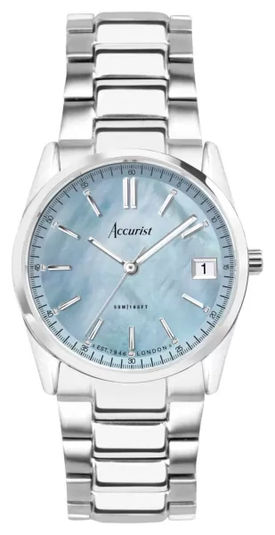 Image of Accurist 74002 Everyday Womens Blue Mother Of Pearl Watch