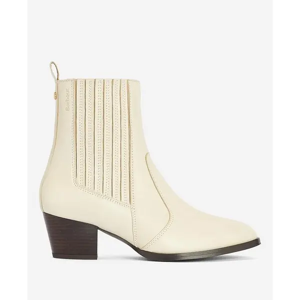 Image of Barbour Elsa Chelsea Boots - Cream 5