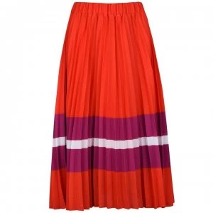 Image of SET Pleat Maxi Skirt - 3562 POINCIANA