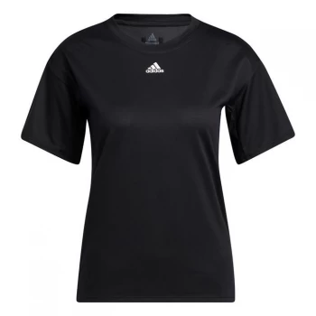 Image of adidas Training 3-Stripes AEROREADY T-Shirt Womens - Black