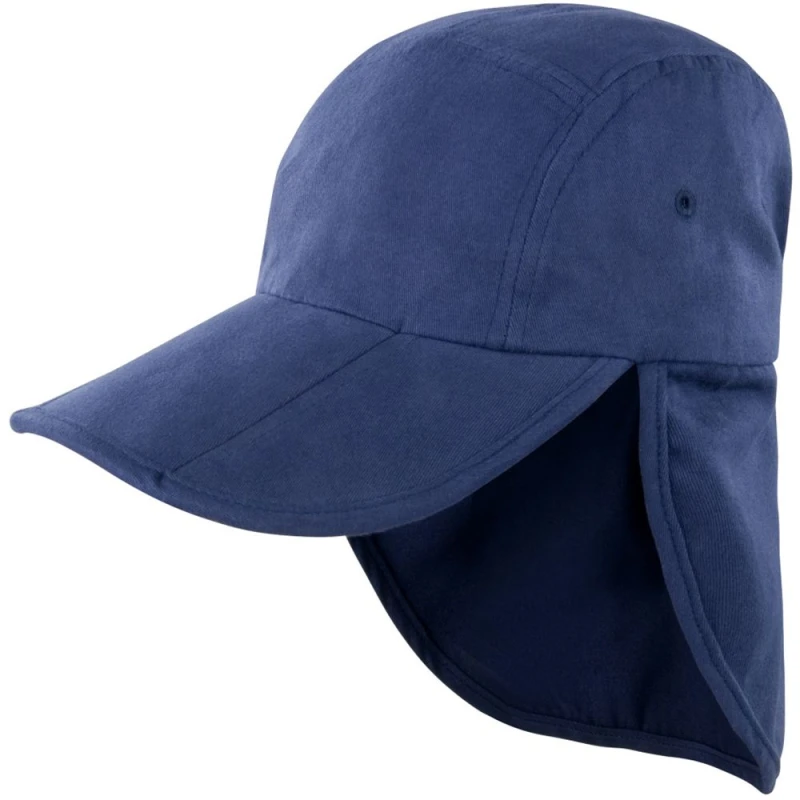 Image of Result Result Men Headwear Folding Legionnaire Hat Cap in Navy Navy One Size Male 5055747568516