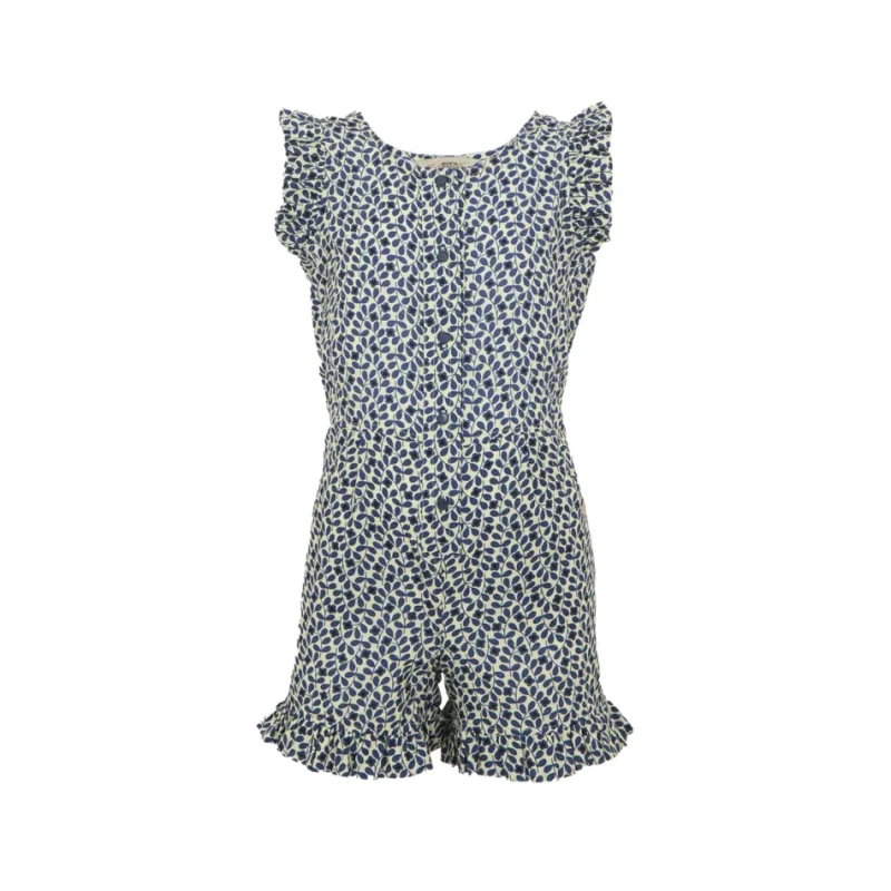 Image of Poplin jumpsuit for girls Regatta Orla Kiely Bleu Female 5/6 ans