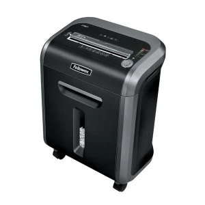 Image of Fellowes Powershred 79Ci 23 Litre Cross Cut Shredder Black Silver UK Free Shredder Oil and Shredder Bags July September 2019