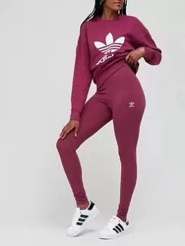 Image of adidas Originals Leggings - Dark Red, Dark Red, Size 8, Women
