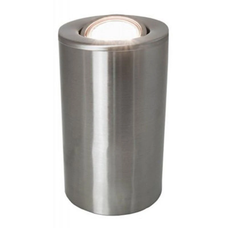 Image of Happy Homewares Satin Chrome Gu10 Floor Or Table Lamp Uplighter With Tilt Capability