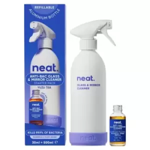 Image of Neat Anti-Bac Glass Cleaner Refill Starter Pack Yuzu Tea, 500ml