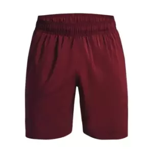 Image of Under Armour Armour Woven Graphic Shorts Mens - Red