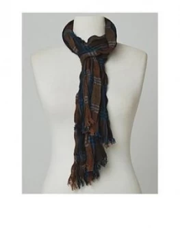 Image of Joe Browns Joe Browns Oslo Check Scarf, Navy Multi, Men
