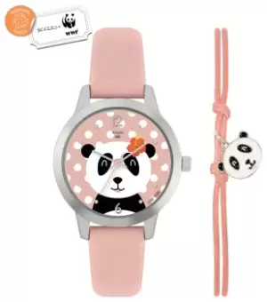 Image of Tikkers x WWF Panda Dial Watch and Panda Charm Bracelet