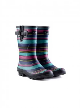 Image of Stripe Paxford Mid Calf Wellington Boot - 5