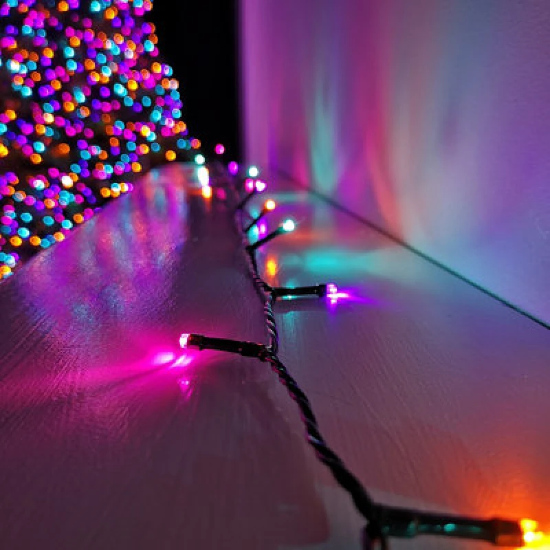Image of Samuel Alexander 480 LED 38.3M Premier Supabrights Indoor Outdoor Christmas Multi Function Mains Operated String Lights With Timer In Rainbow