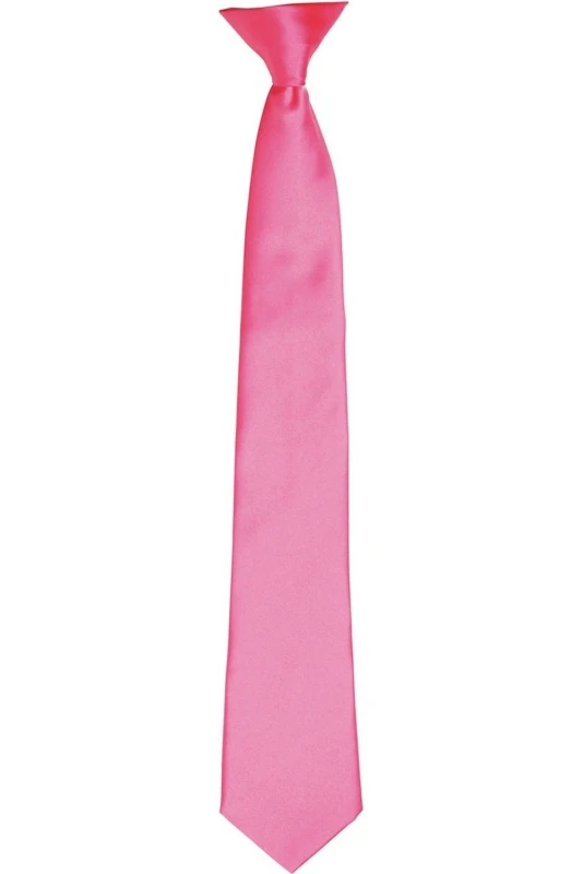 Image of Premier Premier Satin Tie in Fuchsia Fuchsia One Size Unisex 5063470360734