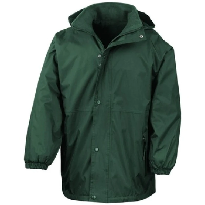Image of Result Result Men Reversible StormDri 4,000 Waterproof Windproof Anti Pilling Fleece Jacket in Bottle Green Size: Small Bottle Green S Male 50557475