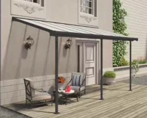 Image of Palram - Canopia Sierra Patio Cover 2.3m x 4.6m - Grey Clear