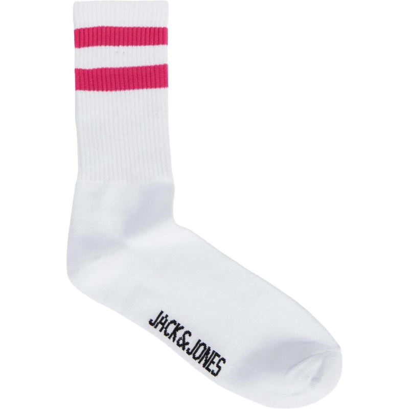 Image of Jack and Jones Stripe Tennis Sock Mens - Pink Pink 6 - 12 Months