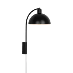 Image of Ellen Dome Wall Lamp Black E14