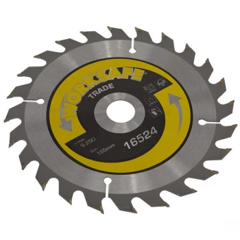 Image of Worksafe TS16524 Trade Circular Saw Blade Ø165 x 20mm - 24tpu
