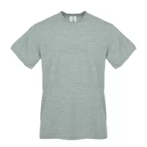 Image of Next Level Unisex Adult Snow Sueded T-Shirt (M) (Green Heather)