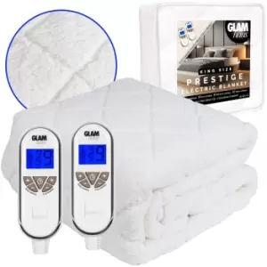 Image of Electric Blanket 9 Heat & 10 Timer Settings Machine Washable - King