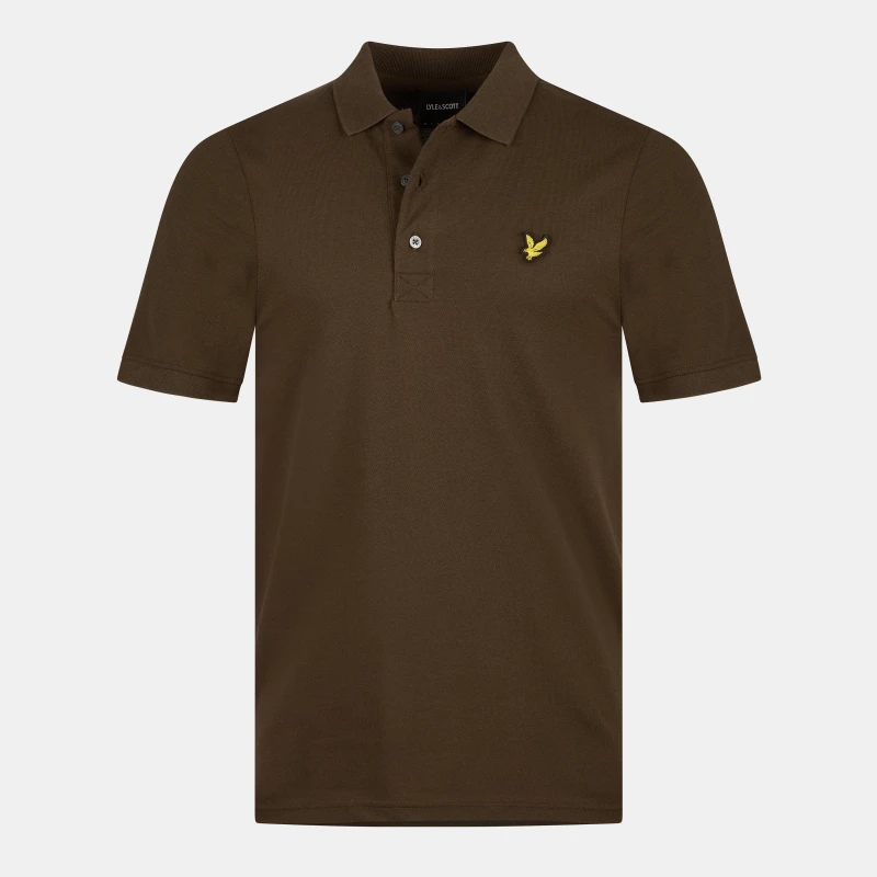 Image of Lyle and Scott Basic Short Sleeve Polo Shirt - Green Green 2XL