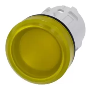 Image of Siemens Yellow Pilot Light Head, 22mm Cutout SIRIUS ACT Series