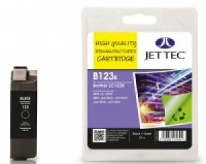 Image of JetTec Brother LC123 Black Ink Cartridge