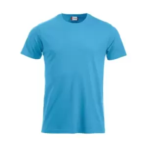 Image of Clique Mens New Classic T-Shirt (S) (Turquoise)