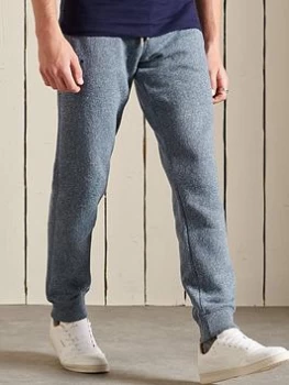 Image of Superdry Vintage Logo Embroidered Jogger - Blue Size M, Men