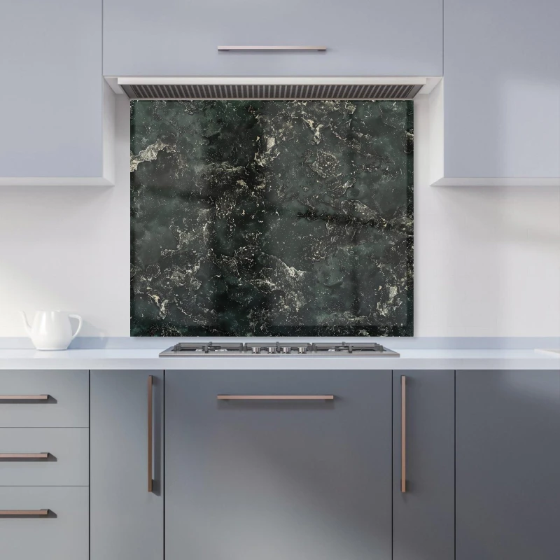 Image of Warren Reed - Designer Shabby Green Quartz Effect Kitchen Splashback in Grey Size: 700mm x 650mm Grey Unisex 700mm x 650mm