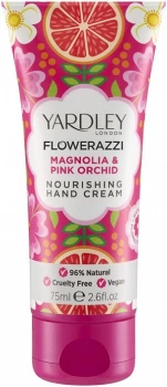 Image of Yardley Flowerazzi Magnolia Pink Orchid Hand Cream 75ml