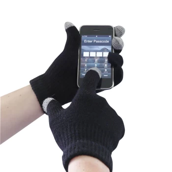 Image of Portwest Touch Screen Knit Gloves Black S / M