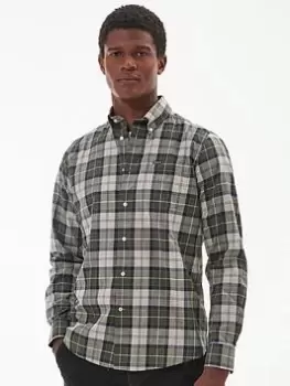 Image of Barbour Wetheram Tailored Shirt - Green Size M Men