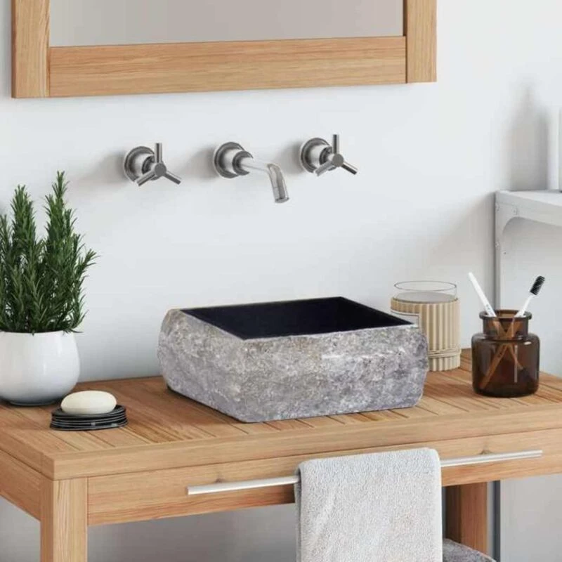 Image of VIDAXL Sink Black 30x30x13cm Marble Vidaxl 8720286300862