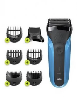 Image of Braun S3 Shave and Style 310Bt Electric Shaver, Wet & Dry Razor For Men
