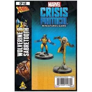 Image of Marvel Crisis Protocol Miniatures Game - Wolverine and Sabertooth