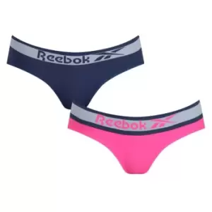 Image of Reebok 2 Pack Dlar Briefs Womens - Pink
