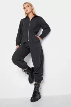 Image of Petite Zip Front Jumpsuit