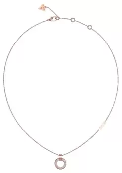 Image of Guess UBN03159JWRGT/U Rose Gold Plated 16-18" Pave Crystal Jewellery