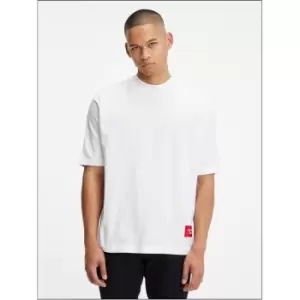 Image of Calvin Klein Jeans Bold Logo Colorblock Tee - White