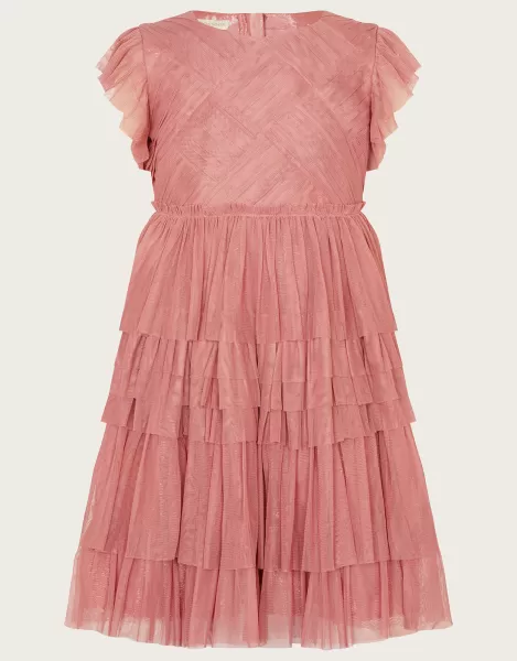 Image of Weave Mesh Party Dress