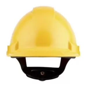 Image of 3M Peltor Uvicator G3000 Yellow Safety Helmet, Ventilated