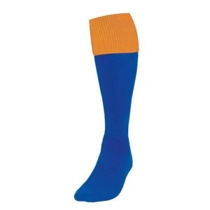 Image of Precision Royal/Amber Turnover Football Socks UK Size Junior 12-2