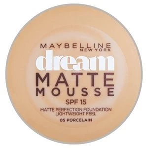 Image of Maybelline Dream Matte Mousse Foundation 05 Porcelain 30ml Nude