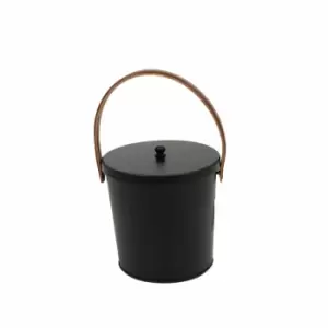 Image of Charles Bentley Plum Leather Handled Ash Bucket