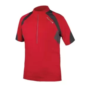 Image of Endura Hummvee II Short Sleeve Jersey - Red